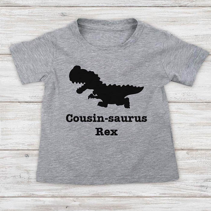 Cousin-saurus Rex dinosaur trex surprise party cute baby onesie shirt Infant, Toddler & Youth Shirt
