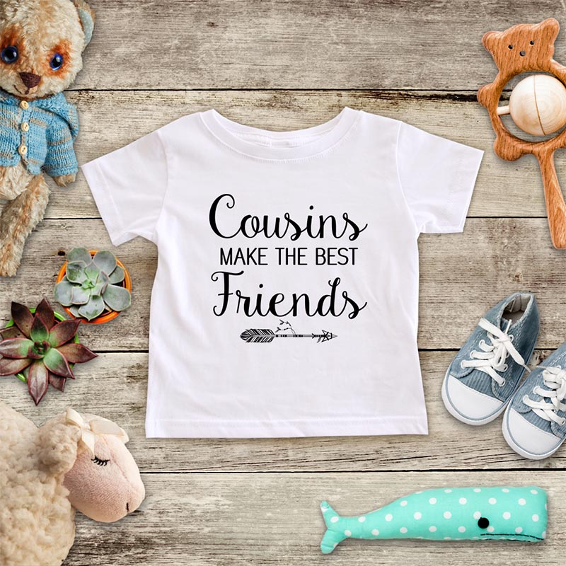 Cousins Make the Best Friends - hipster arrow boho baby onesie Infant & Toddler Youth Shirt baby birth pregnancy announcement Wedding