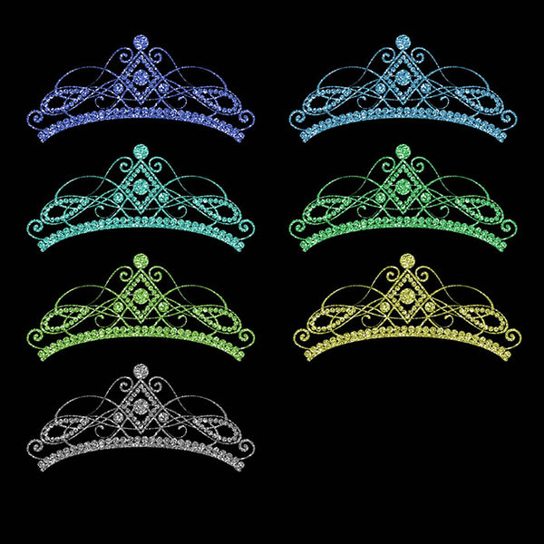 Glitter Crown 01 - 15 Different Colors PNG Transparent Images - Instant Download Digital Clip art