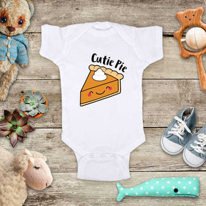 Cutie Pie Pumpkin Pie Baby Onesie Bodysuit Infant & Toddler Soft Fine Jersey Shirt - Baby Shower Gift