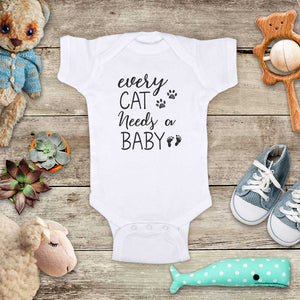 Every cat needs a baby - funny onesie cat lover - cute kids baby onesie shirt - Infant & Toddler Youth Soft Fine Jersey Shirt