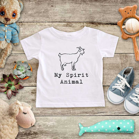 Goat My Spirit Animal zoo trip baby onesie kids shirt Infant & Toddler Youth Soft Shirt