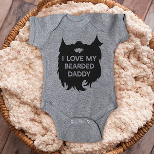 I Love My Bearded Daddy mustache beard baby onesie shirt Infant, Toddler & Youth Shirt