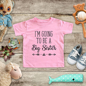 I'm Going to be a Big Sister  - hipster arrow boho design baby onesie Infant & Toddler Soft Shirt baby birth pregnancy announcement