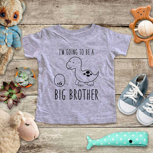 I'm Going to be a Big Brother Dinosaur and Egg - cute design baby onesie Infant & Toddler Soft Shirt baby birth pregnancy reveal announcement