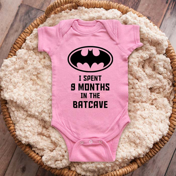I spent 9 months in the Batcave Batman parody - funny baby onesie Infant Toddler Shirt