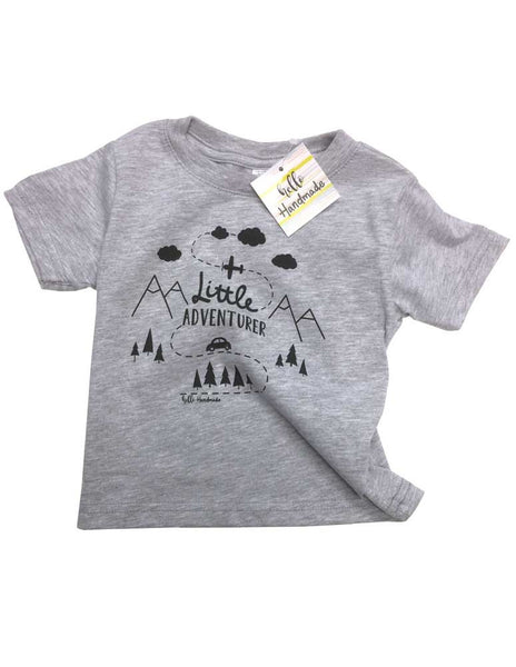 Little Adventurer - boho camping mountains kids shirt - Infant & Toddler Super Soft Fine Jersey Shirt