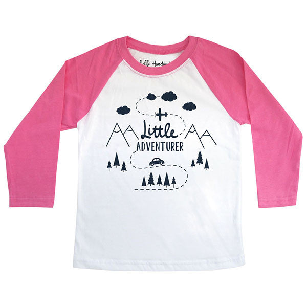 Little Adventurer - Girls Raglan Tee Shirt