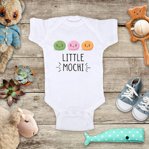 Little Mochi cute kawaii asian ice cream food baby onesie bodysuit Infant Toddler Shirt Hello Handmade design