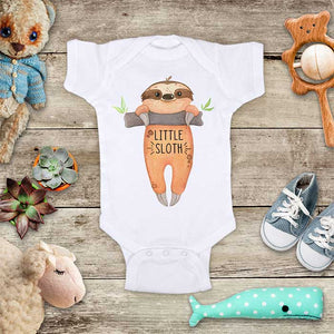 Little Sloth cute Baby Onesie Bodysuit Infant & Toddler Soft Fine Jersey Shirt - Baby Shower Gift