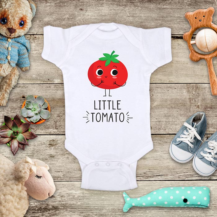 Little Tomato - cute vegetable food Baby Onesie Bodysuit Infant & Toddler Soft Fine Jersey Shirt - Baby Shower Gift
