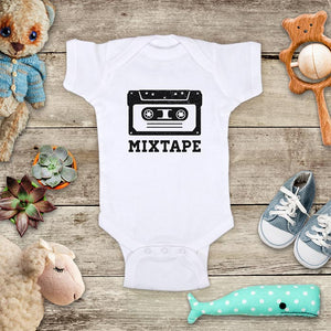 MixTape Cassette Tape d3 Retro Vintage Music baby onesie shirt - Infant & Toddler Youth Soft Fine Jersey Shirt