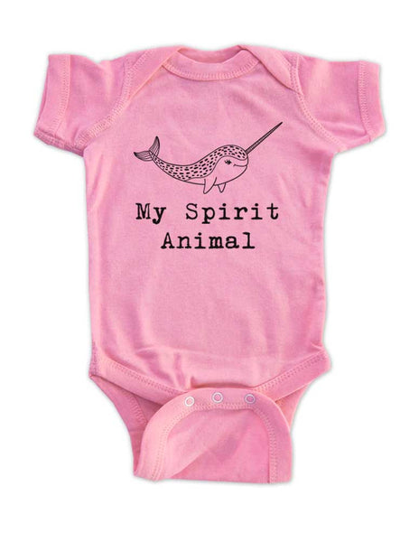 Narwhal My Spirit Animal animal zoo trip ocean baby onesie kids shirt Infant & Toddler Shirt