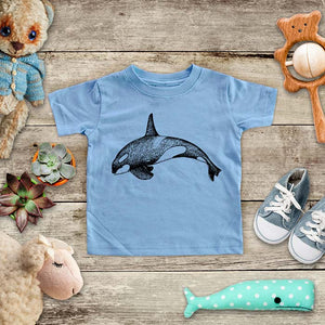 Orca Whale Ocean Sea Animal Zoo Trip baby onesie shirt - Infant & Toddler Youth Soft Fine Jersey Shirt
