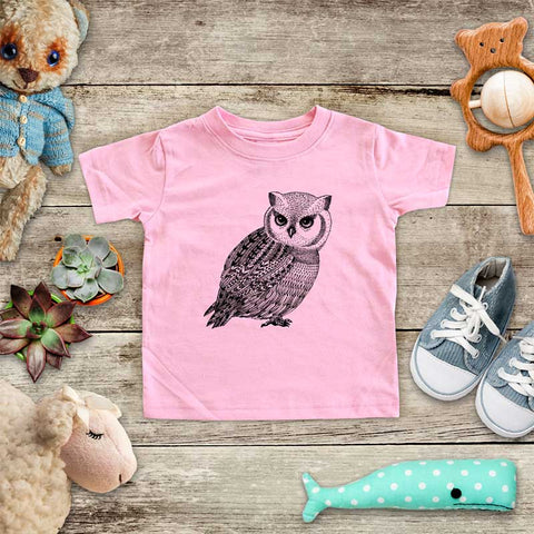 Owl graphic boho baby onesie kids shirt - Infant & Toddler Youth Shirt