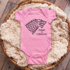 Poop Is Coming GOT Game of Thrones parody - funny baby onesie Infant Toddler Shirt