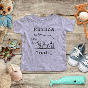 Rhinos Yeah! Rhinoceros animal zoo trip baby onesie kids shirt Infant & Toddler Youth Shirt