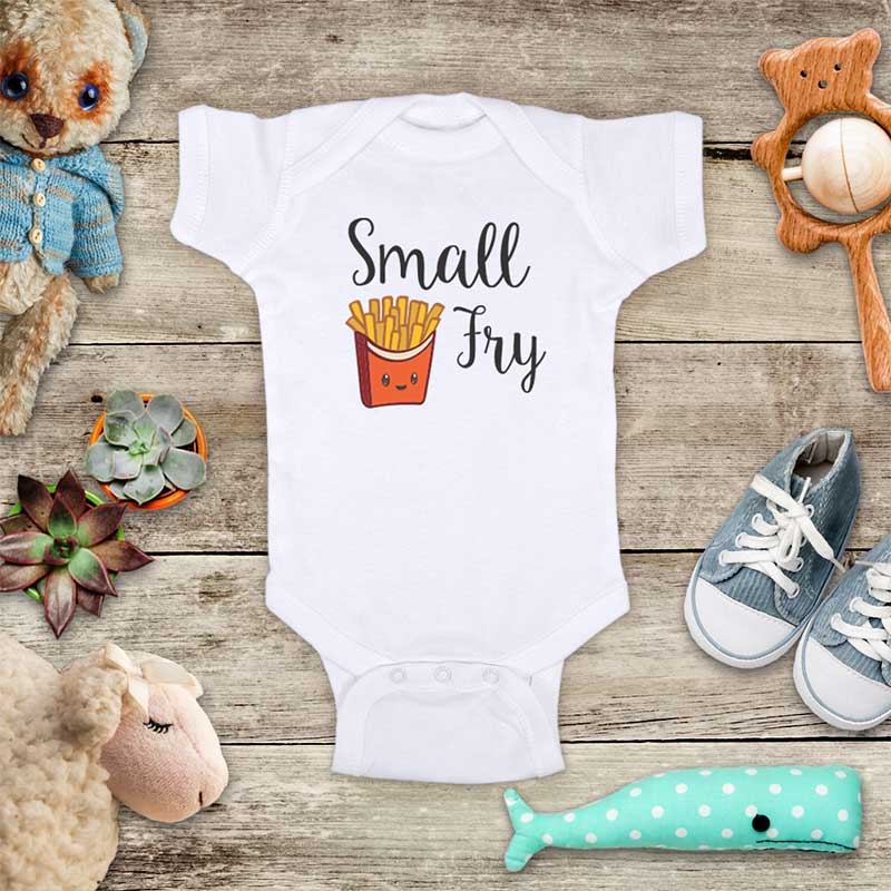 Small Fry funny French Fries Baby Onesie Bodysuit Infant & Toddler Soft Fine Jersey Shirt - Baby Shower Gift