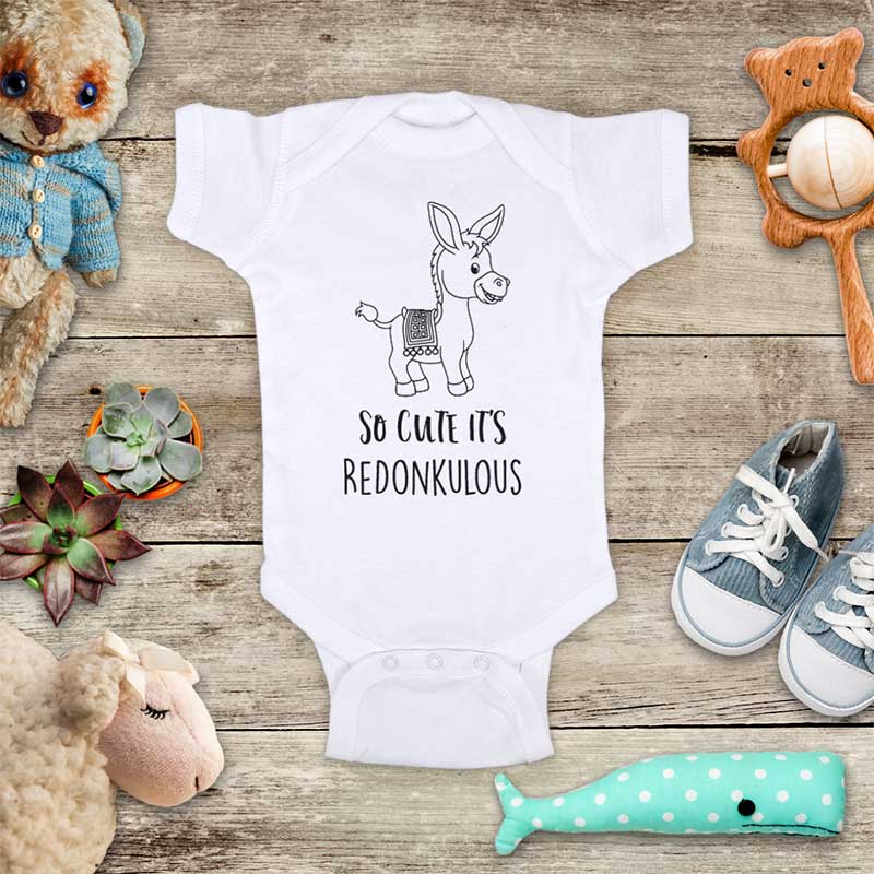 So cute it's redonkulous cute donkey baby onesie kids shirt - Infant & Toddler Youth Shirt