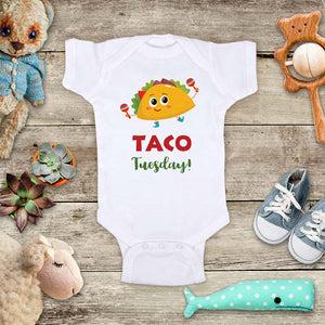Taco Tuesday cute cute Mexican food baby onesie bodysuit kids Infant Toddler Shirt baby shower gift