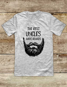 The Best Uncles Have Beards - funny Soft Unisex Men or Women Short Sleeve Jersey Tee Shirt
