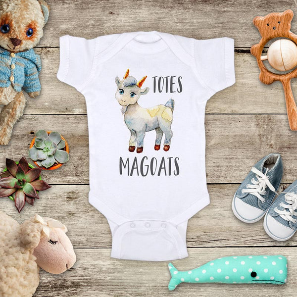 Totes Magoats cute goat - Infant & Toddler Super Soft Fine Jersey Shirt or Baby Bodysuit - Baby Shower Gift Onesie