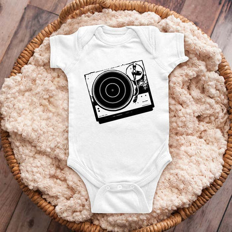 Turntable DJ retro music graphic baby onesie shirt Infant, Toddler & Youth Shirt